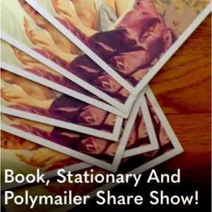Book, stationary and Polymailer share show! 4:30pm EST